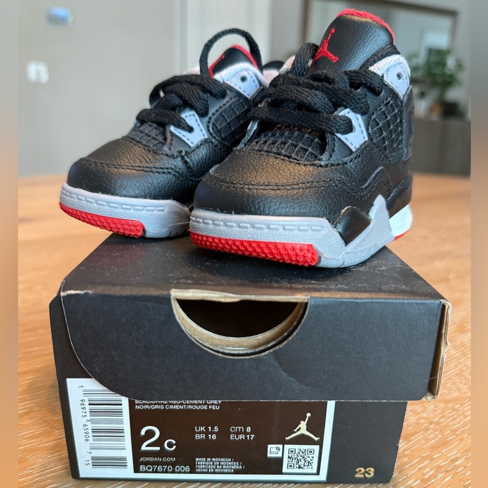 Black and Gray Baby Jordans - Picture 2 of 3